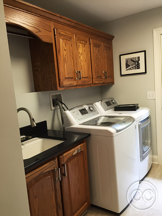 Kitchen painted with Classic Cupboards Paint. Visit www.classiccupboardspaint.com for more details.