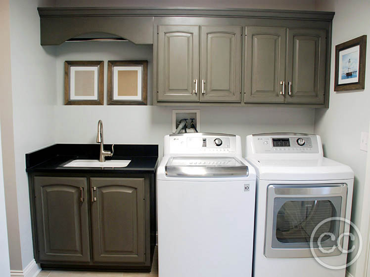 Kitchen painted with Classic Cupboards Paint. Visit www.classiccupboardspaint.com for more details.