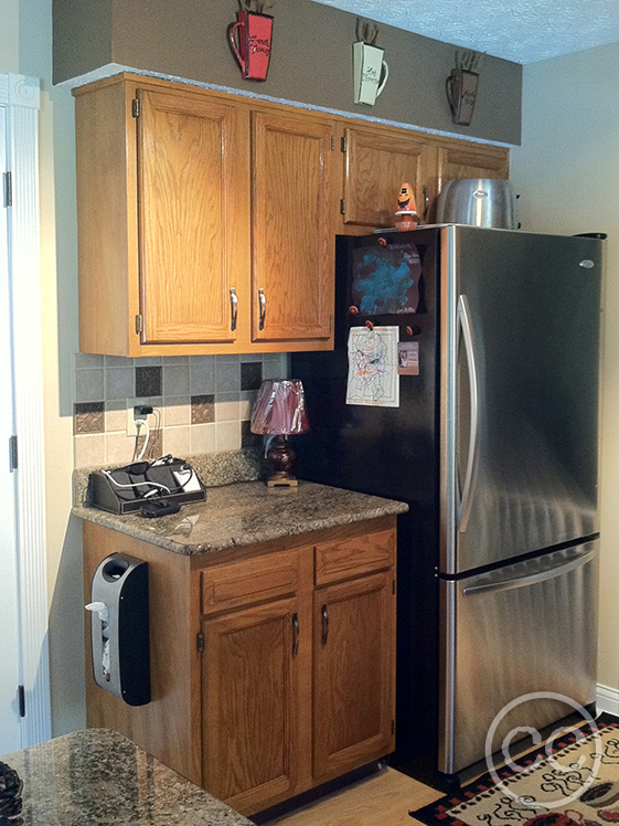 Kitchen painted with Classic Cupboards Paint. Visit www.classiccupboardspaint.com for more details.