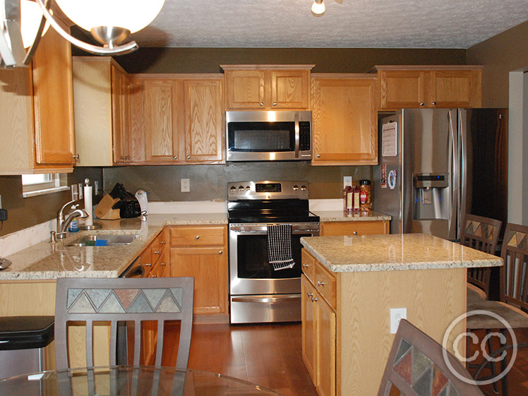 Kitchen painted with Classic Cupboards Paint. Visit www.classiccupboardspaint.com for more details.