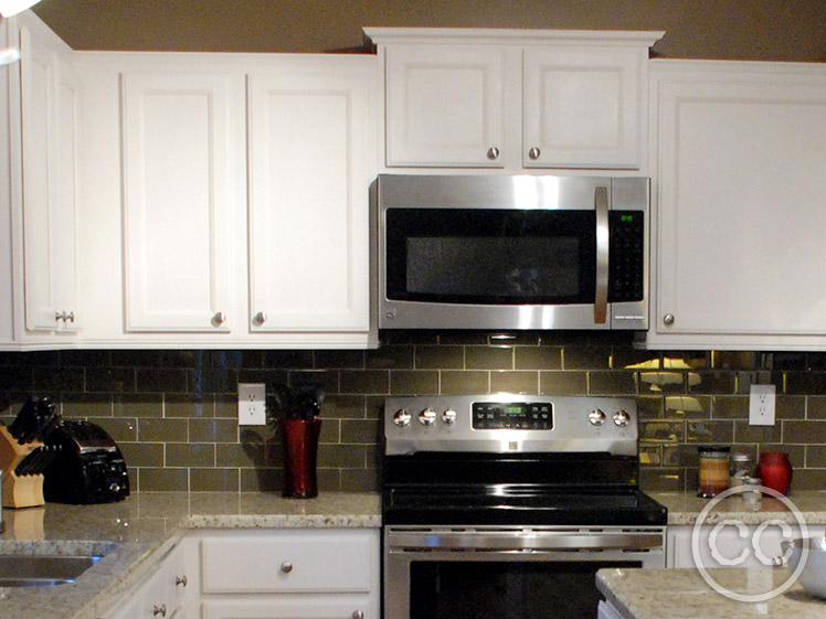 Kitchen painted with Classic Cupboards Paint. Visit www.classiccupboardspaint.com for more details.