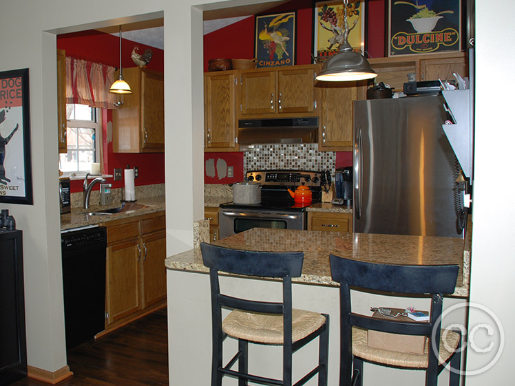 Kitchen painted with Classic Cupboards Paint. Visit www.classiccupboardspaint.com for more details.