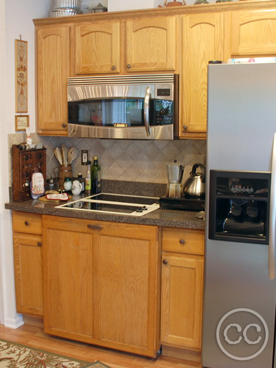 Kitchen painted with Classic Cupboards Paint. Visit www.classiccupboardspaint.com for more details.