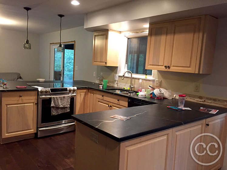 Kitchen painted with Classic Cupboards Paint. Visit www.classiccupboardspaint.com for more details.