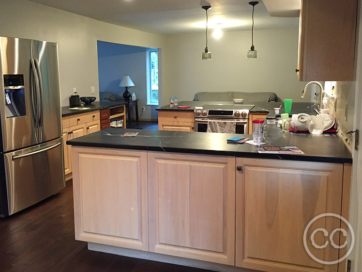 Kitchen painted with Classic Cupboards Paint. Visit www.classiccupboardspaint.com for more details.