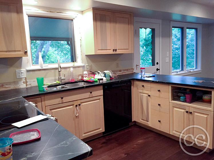 Kitchen painted with Classic Cupboards Paint. Visit www.classiccupboardspaint.com for more details.