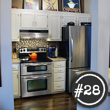 Kitchen painted with Classic Cupboards Paint. Visit www.classiccupboardspaint.com for more details.