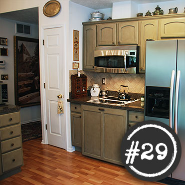 Kitchen painted with Classic Cupboards Paint. Visit www.classiccupboardspaint.com for more details.